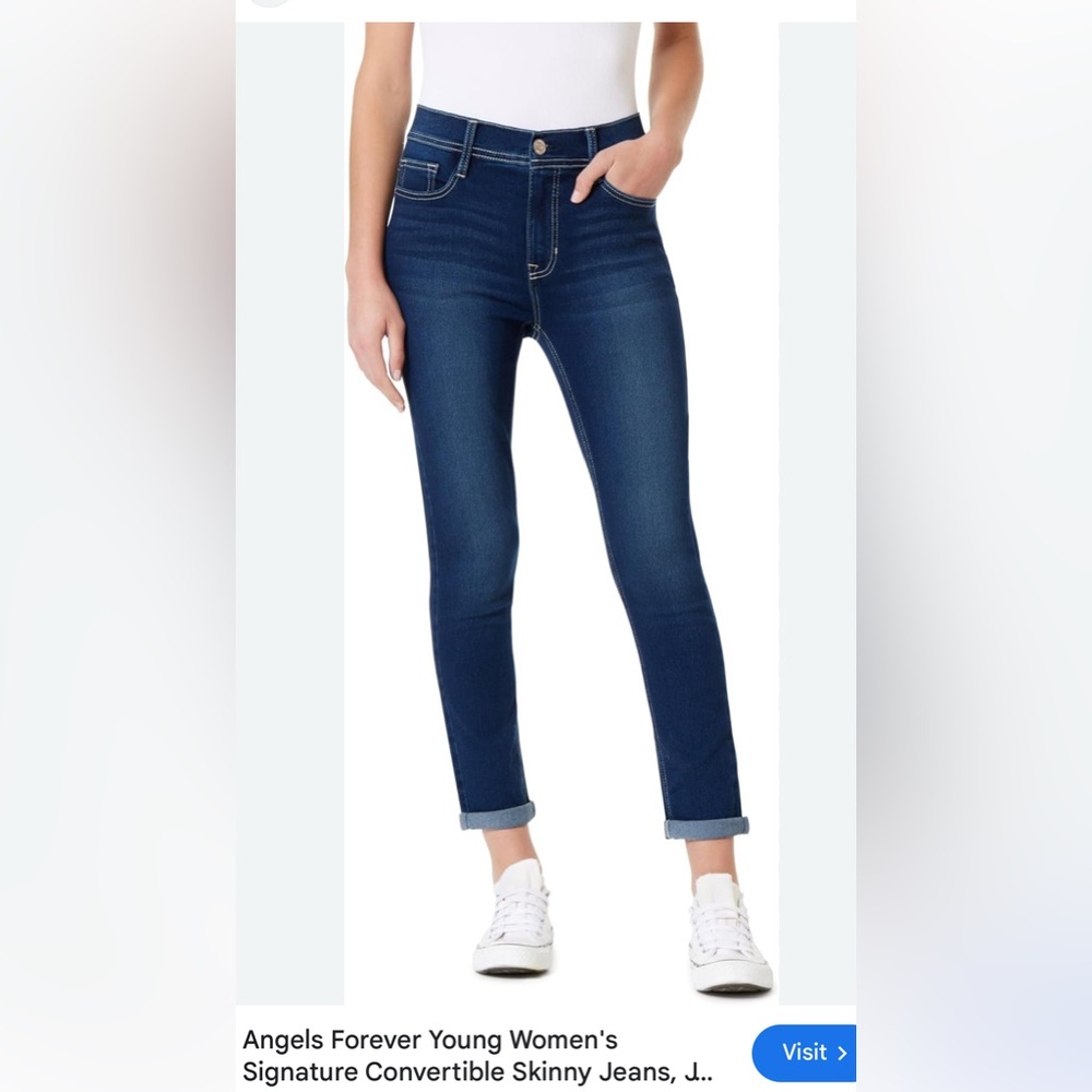 17” w Angels Dark Blue Skinny Jeans